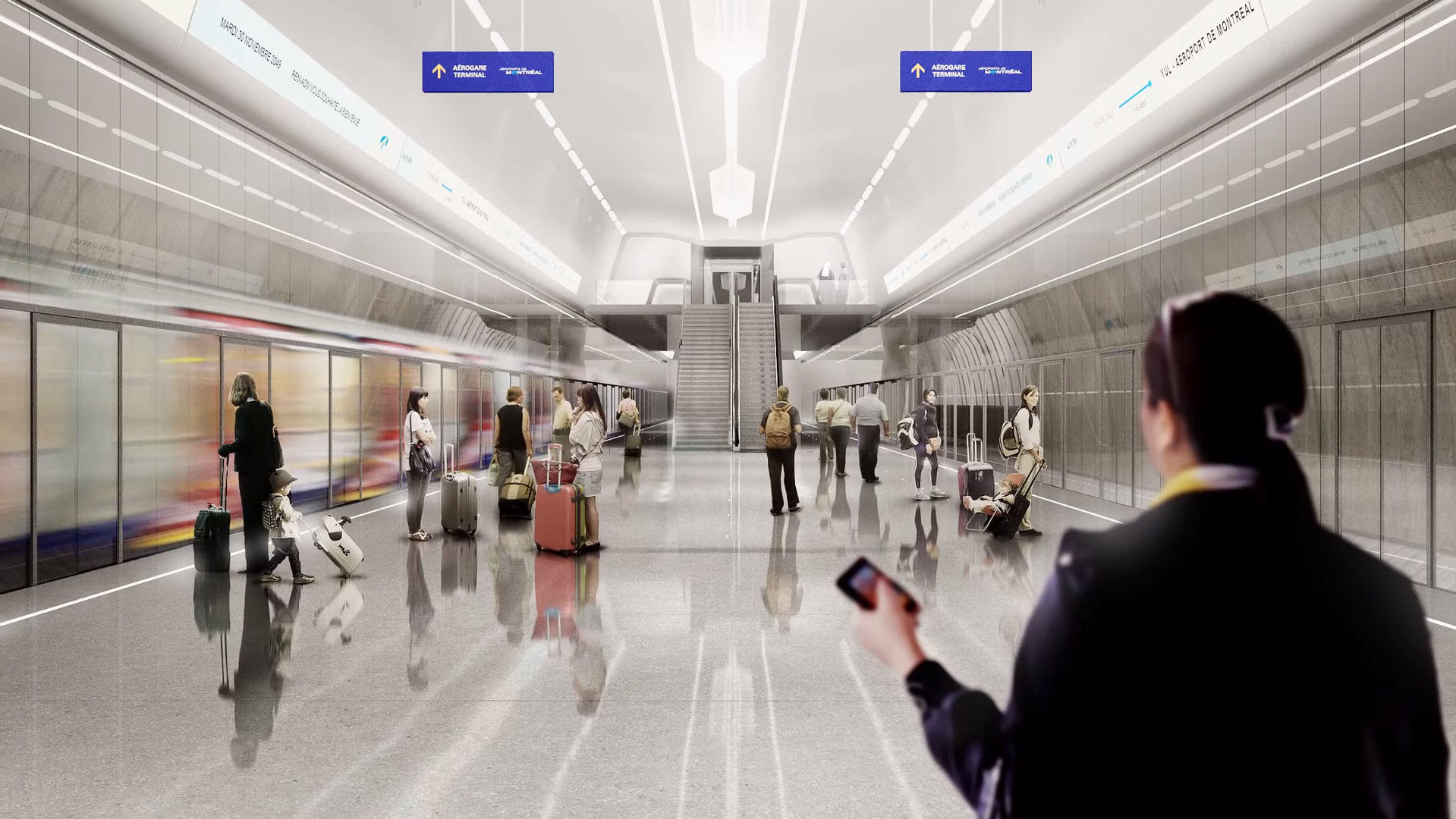 station metro REM airport