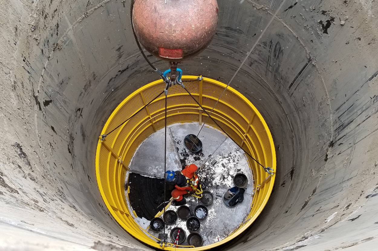 Archaeological excavations at the REM site