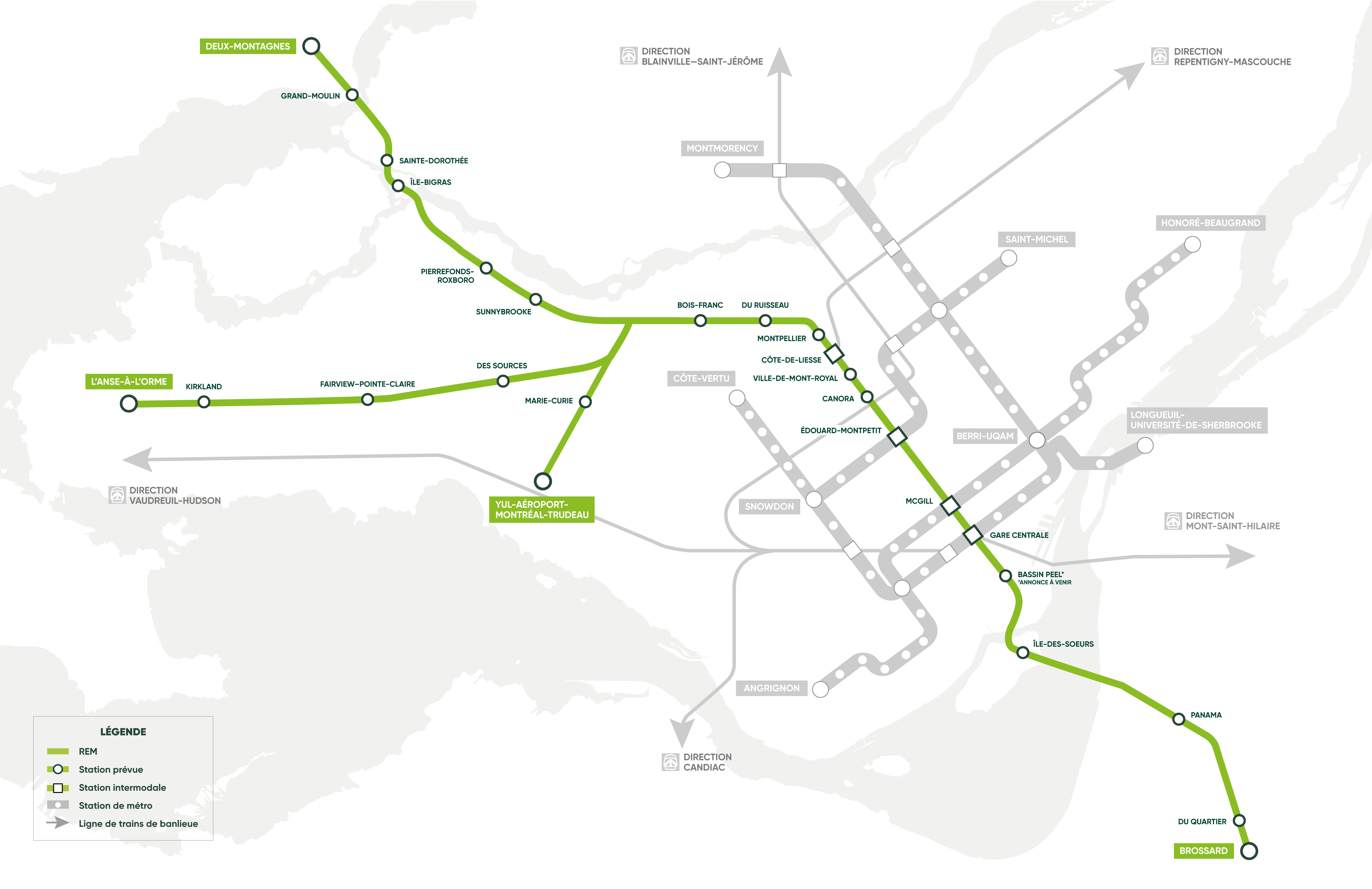 Map of the REM project early 2020