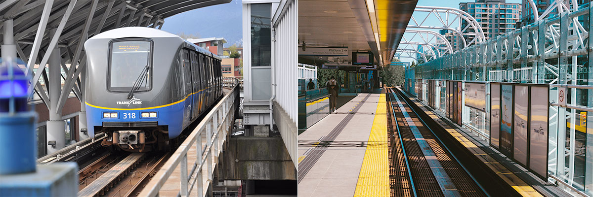 Illustration of the Vancouver subway, powered by 3rd rail