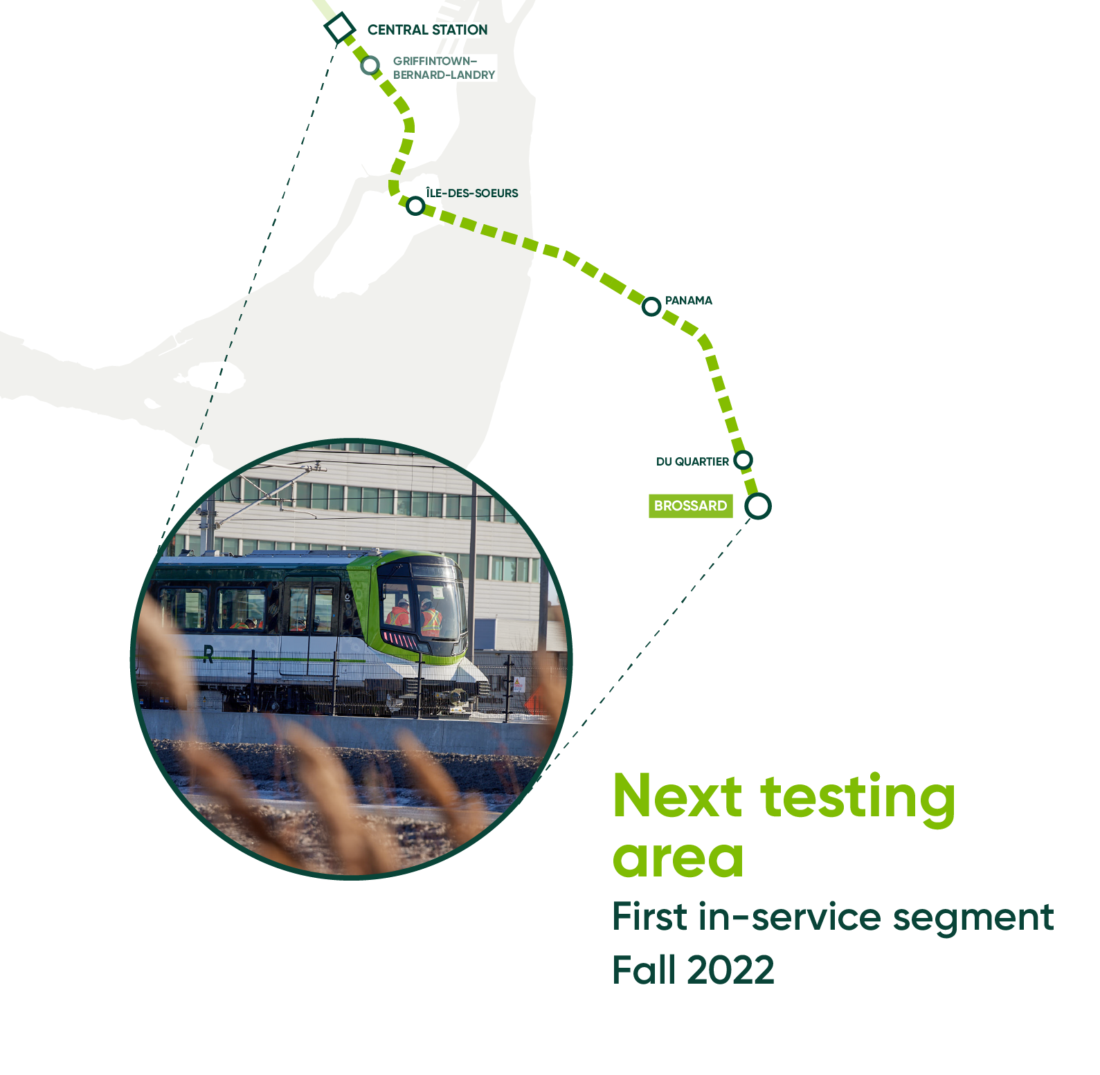 Map showing the entire branch that will then be tested.