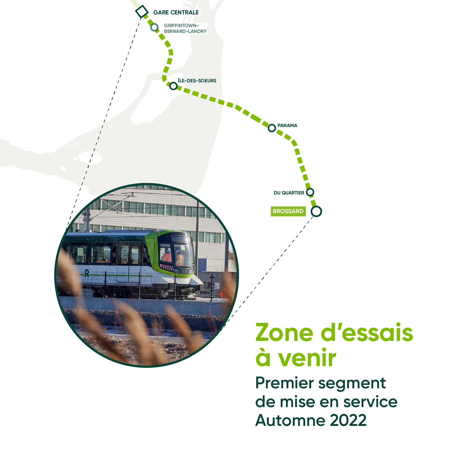 Carte illustrant l’antenne complète lorsqu'elle pourra être testée.