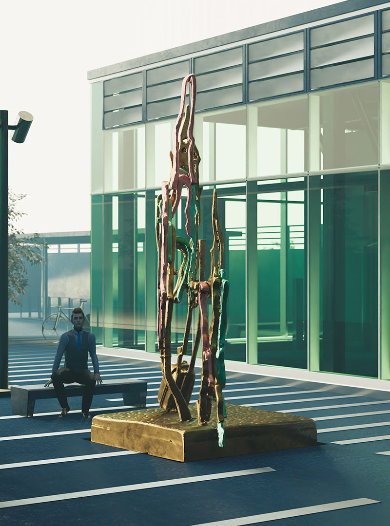 Rendering of the art Les passagers