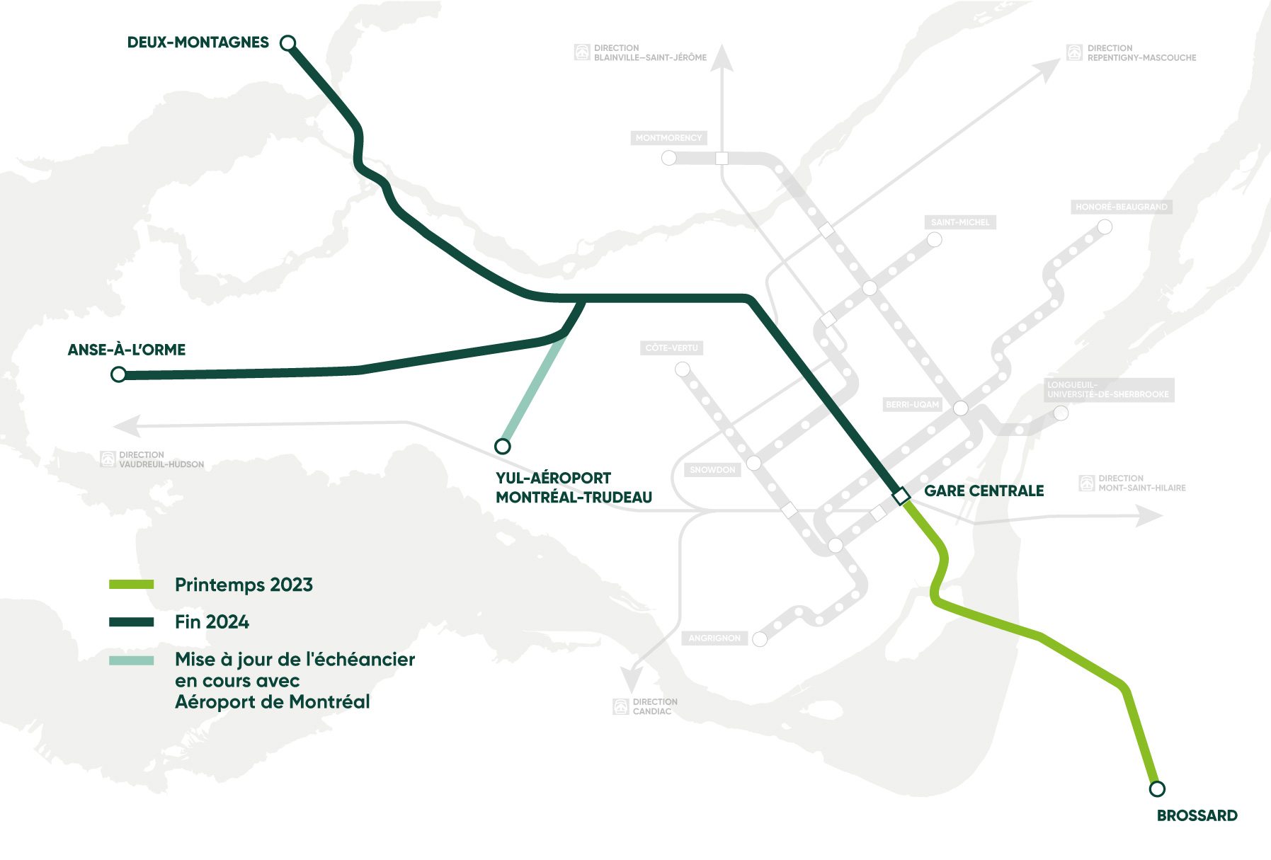 Carte des mises en service révisée en date du 21 octobre 2022