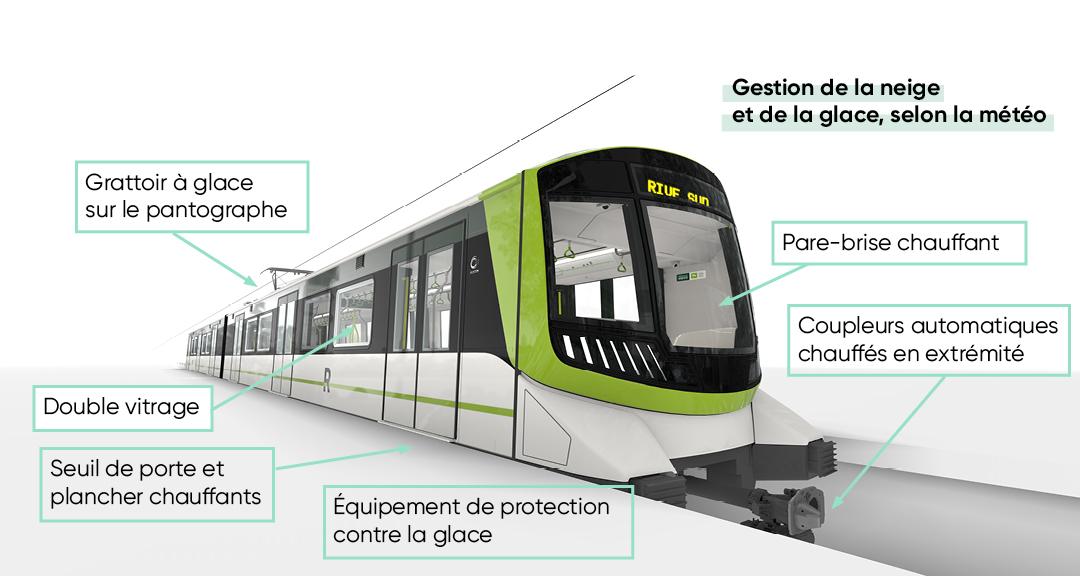 Image des différentes composantes du REM
