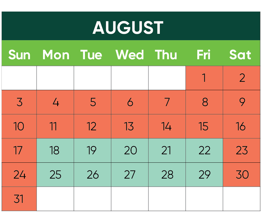 August Calendar