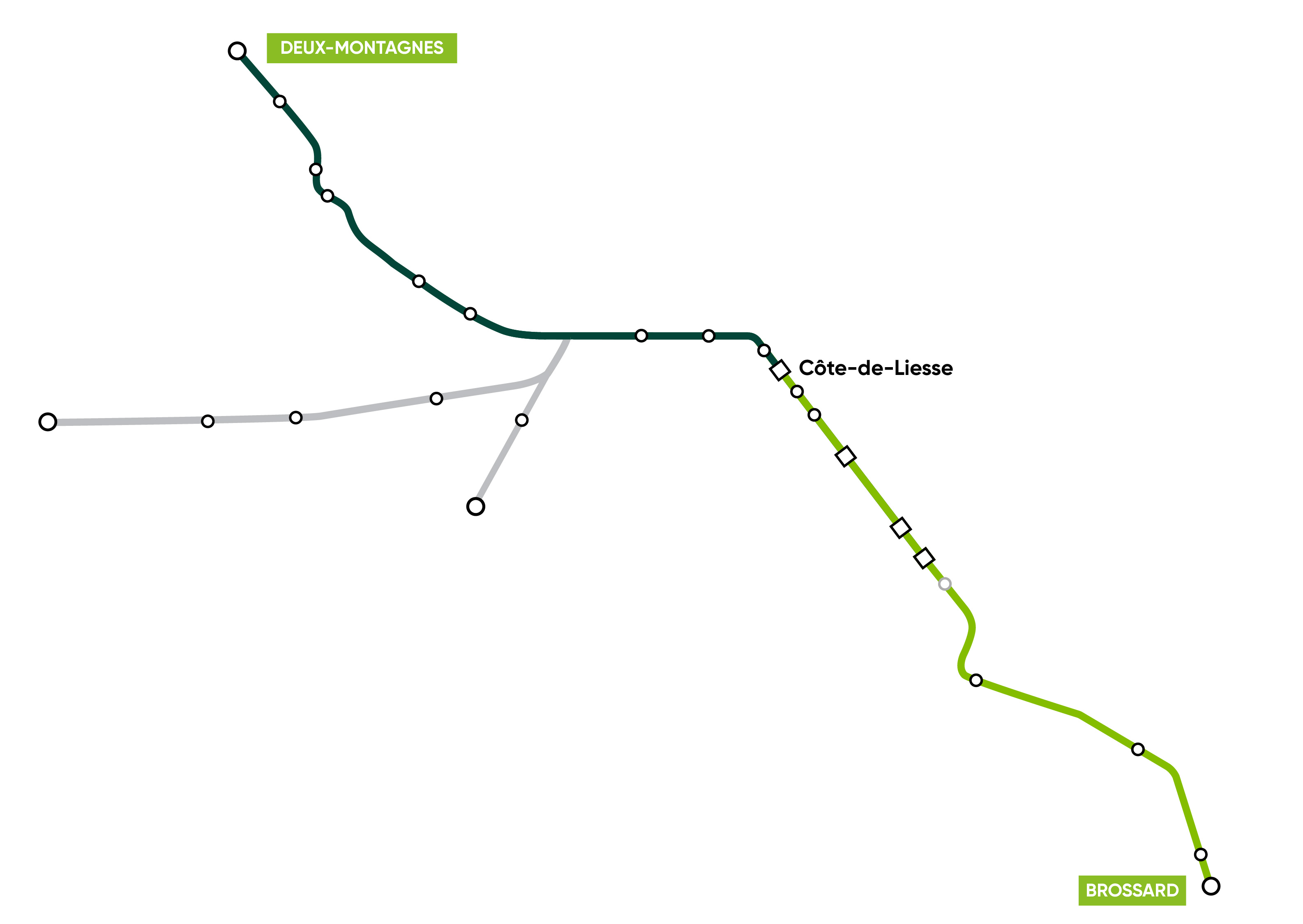 Map of upcoming schedules