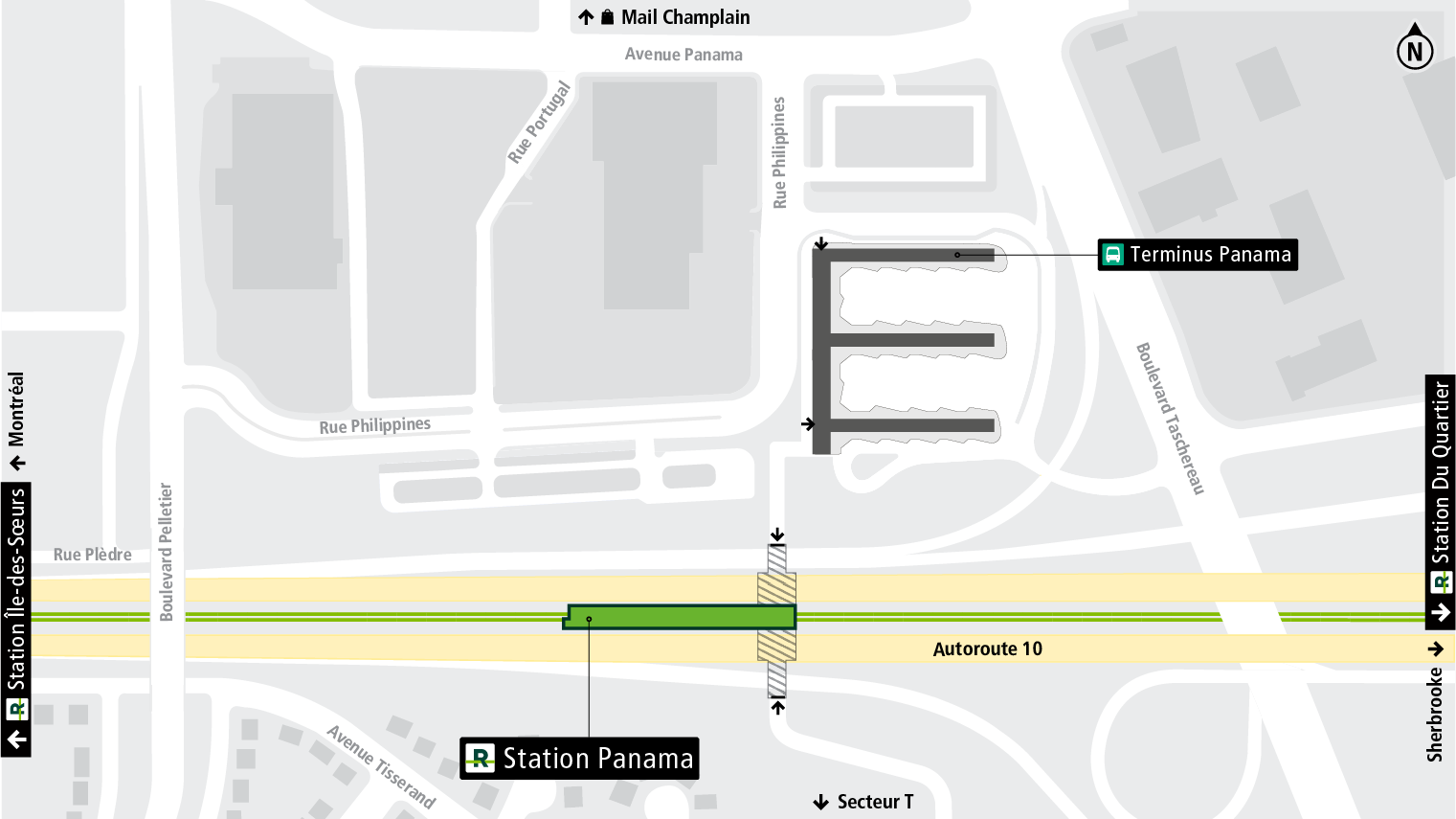 Carte d'accès station Panama en transport collectif