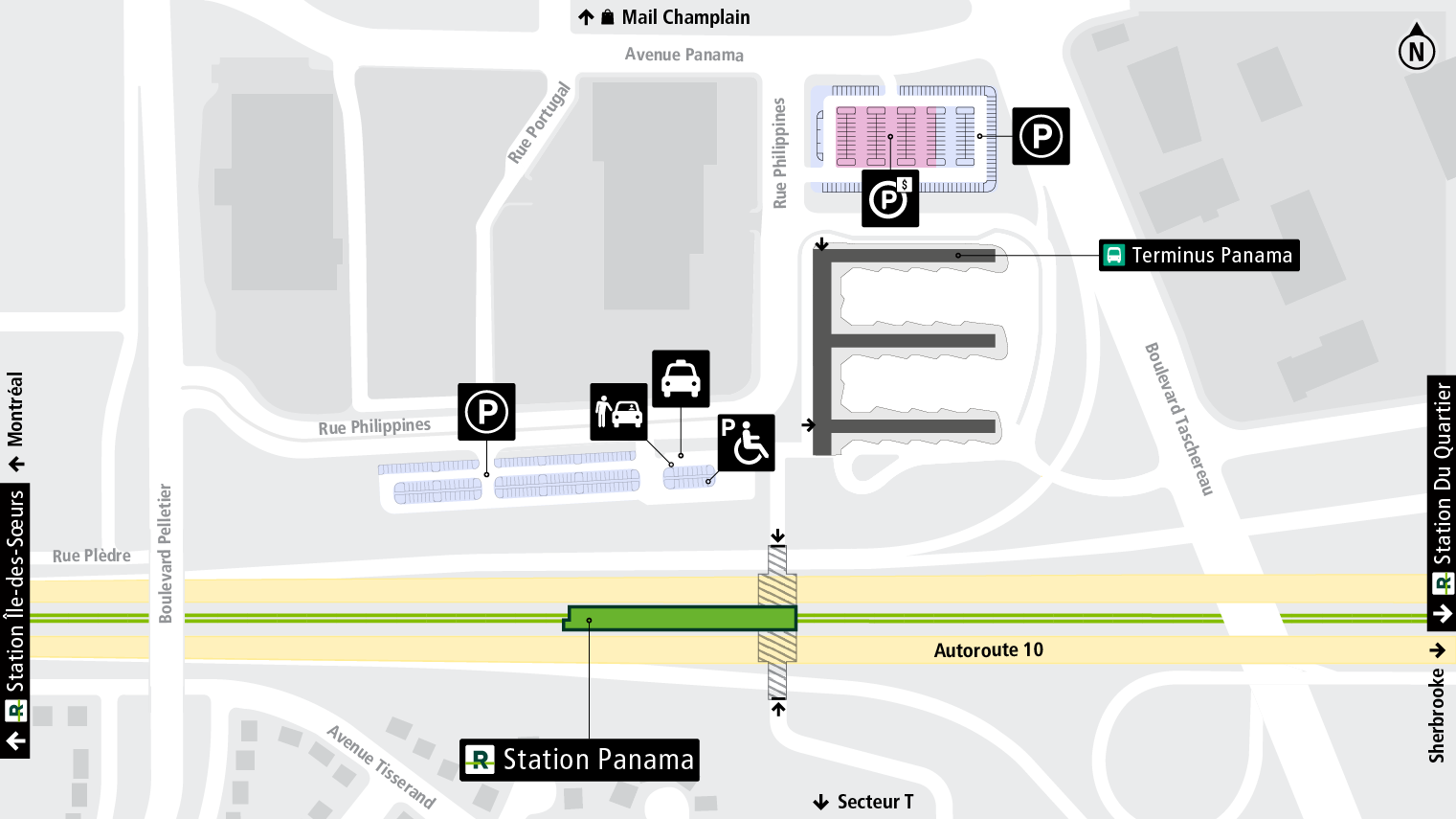 Carte d'accès station Panama en auto