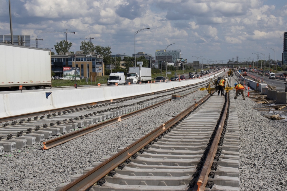 Installation des rails - Juillet 2019