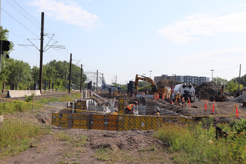 Fondations de la station Bois-Franc - Août 2019