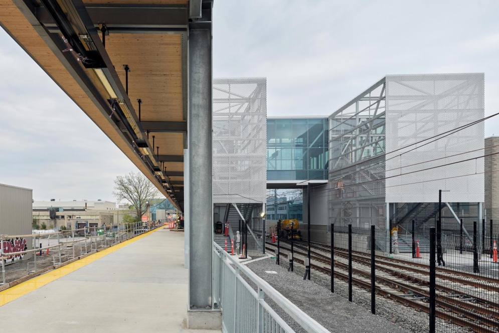 15 mai 2024 – Station Côte-de-Liesse, quai de train exo – Photographe : Ulysse Lemerise 
