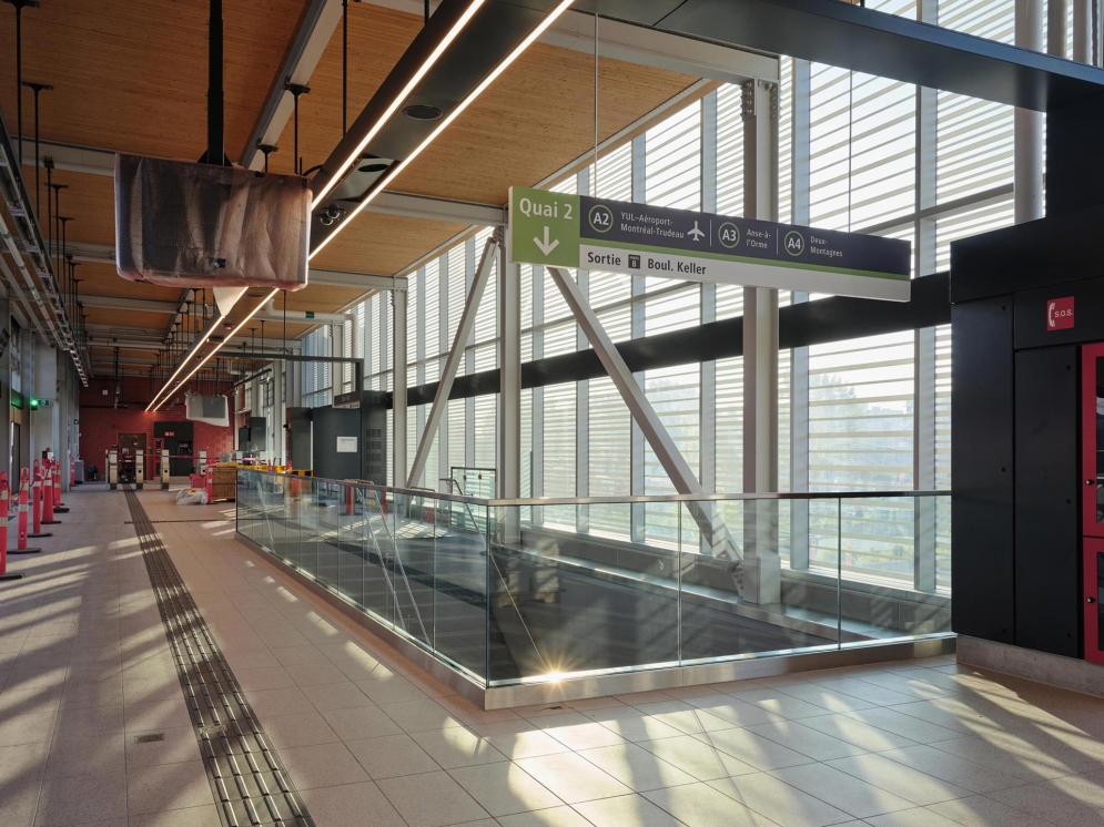 23 août 2024 – Station Bois-Franc, quai - Photographe : Ulysse Lemerise 