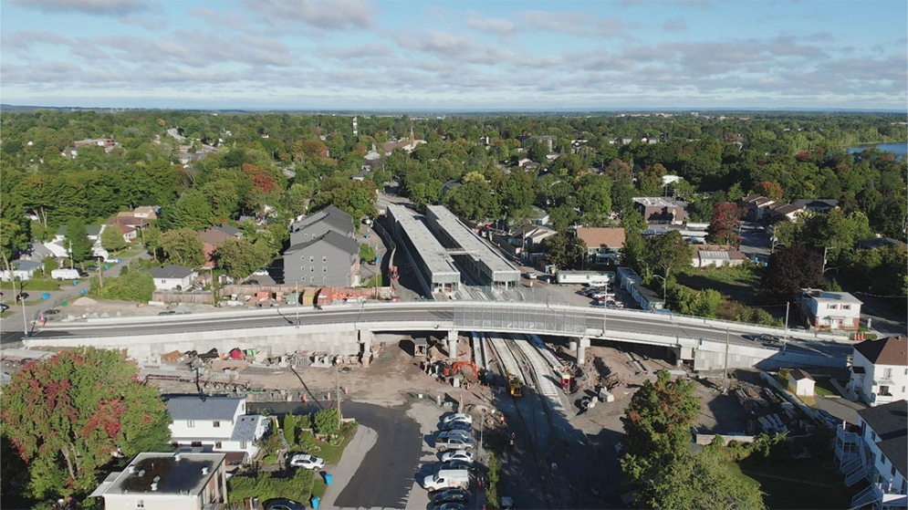 Drone at Grand-Moulin station - September 2023
