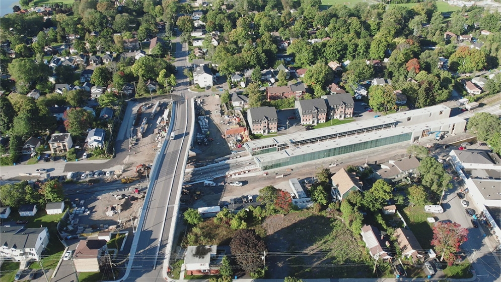 Drone at Grand-Moulin station - September 2023