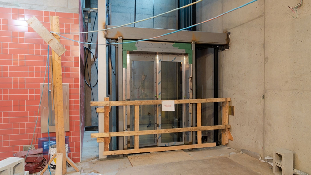 Progress of work on the Bois-Franc station - September 2023