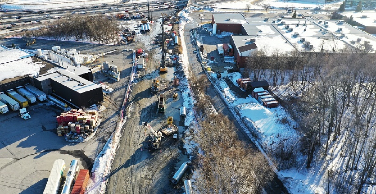 Preparatory work are underway near Highway 40 for the West/Airport branch.