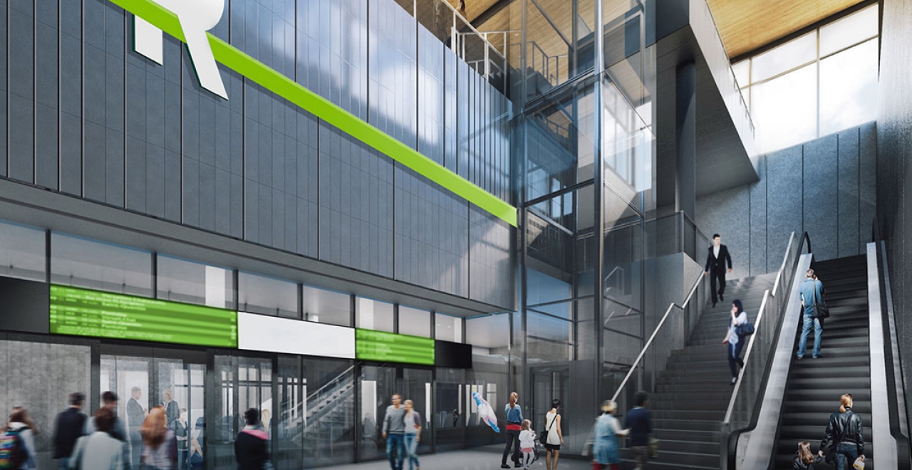 Interior of the Marie-Curie station. / Image for indicative purposes only.