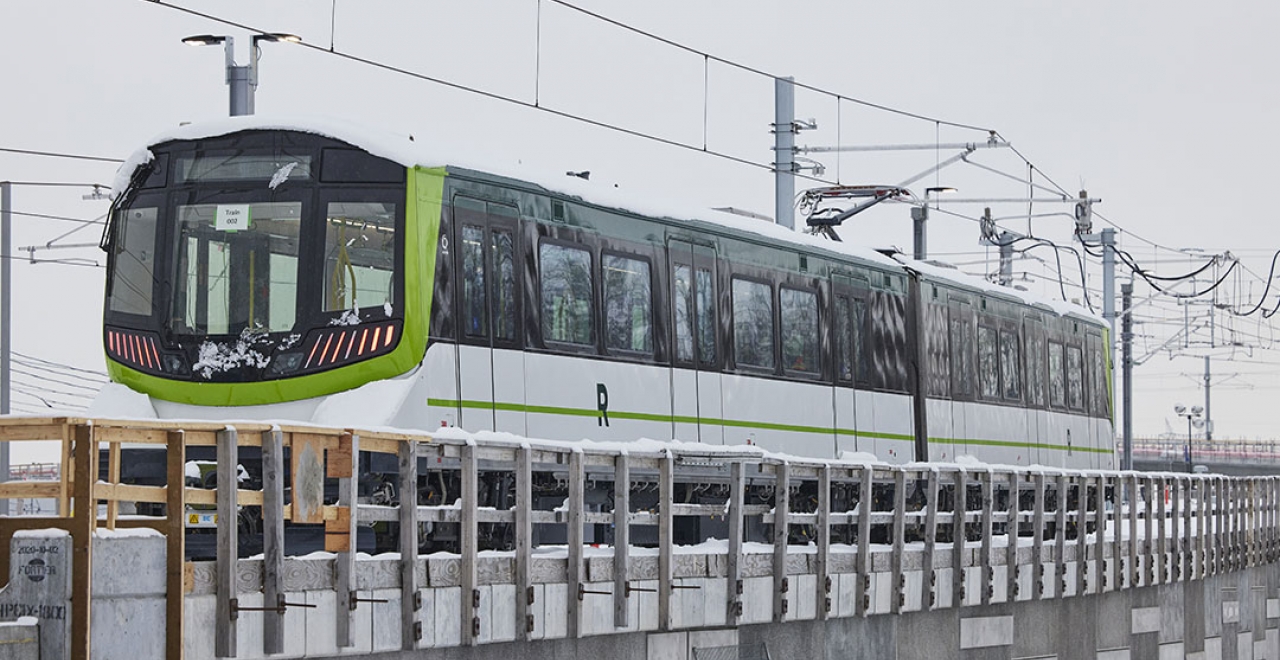 Dynamic tests on the South Shore of Montreal in January 2021 © Alstom / C. Fleury