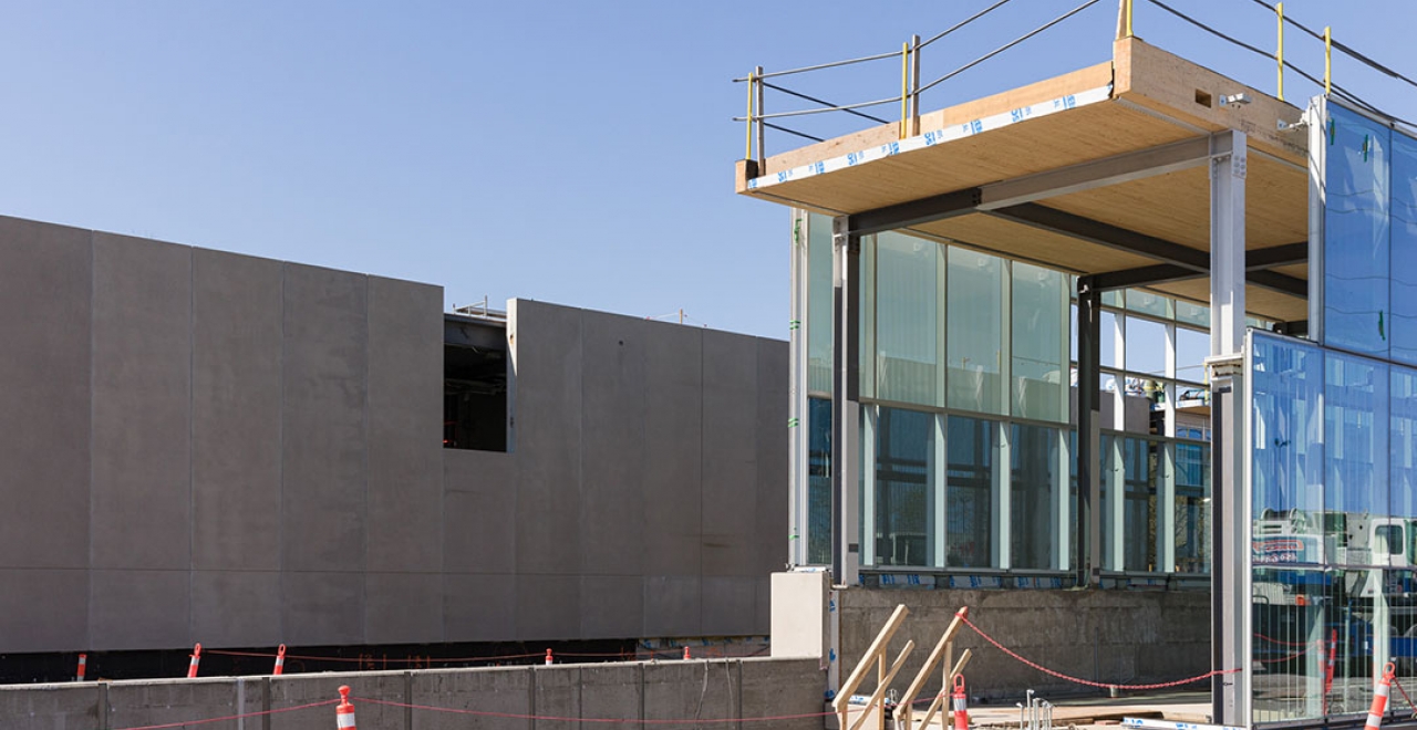 Progression of the Du Ruisseau station in the centre of Montreal | Du Ruisseau Station - May 2021