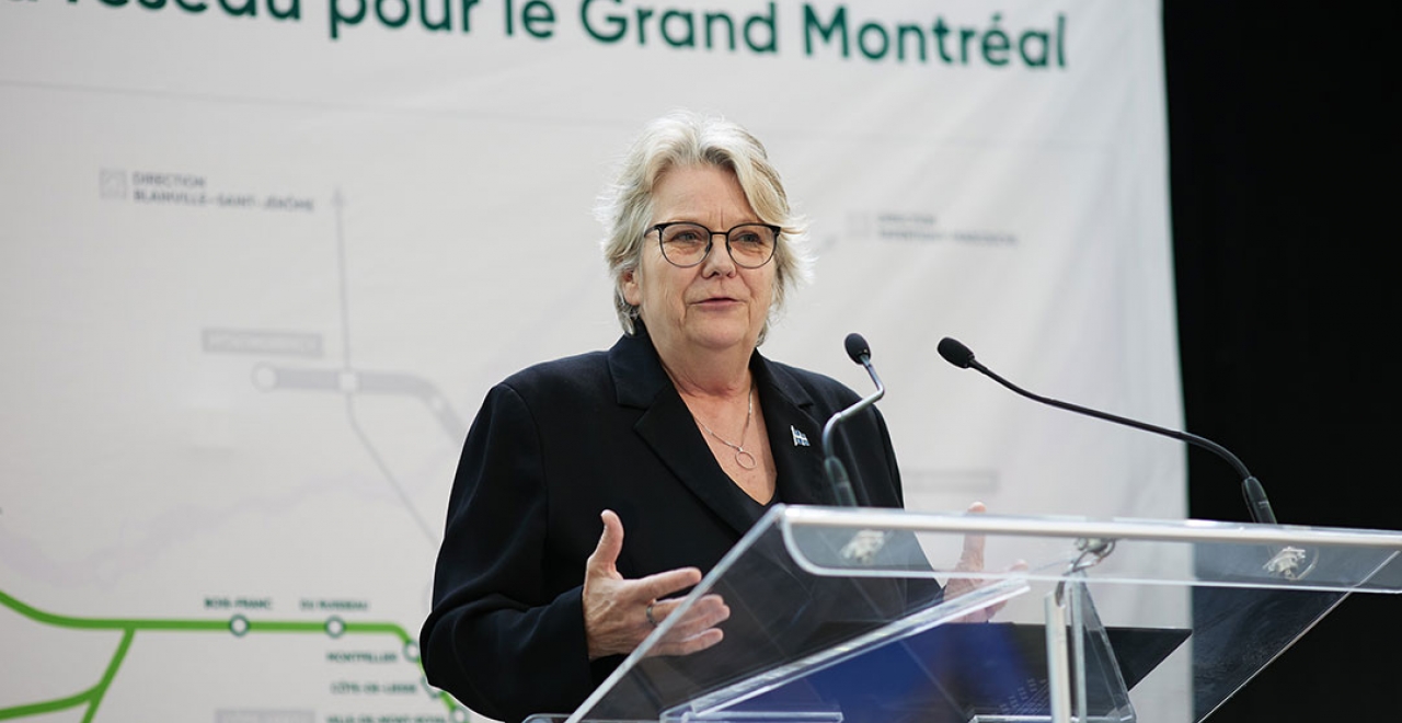 Chantal Rouleau, ministre déléguée aux Transports et ministre responsable de la Métropole et de la région de Montréal
