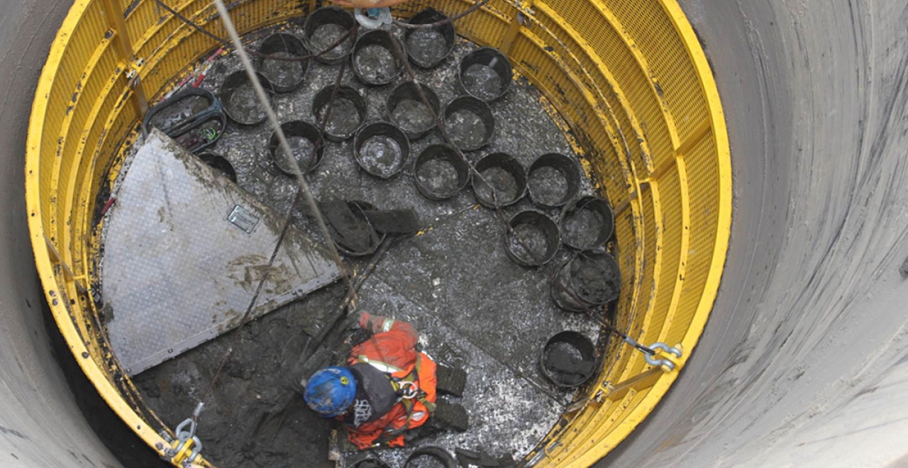 Late 2019: Archaeological work in the former Irish cemetery in Point St. Charles.