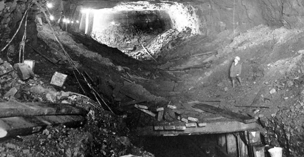 Image of the construction of the Mount Royal Tunnel in 1912. Credit: Archives de la Ville de Montréal