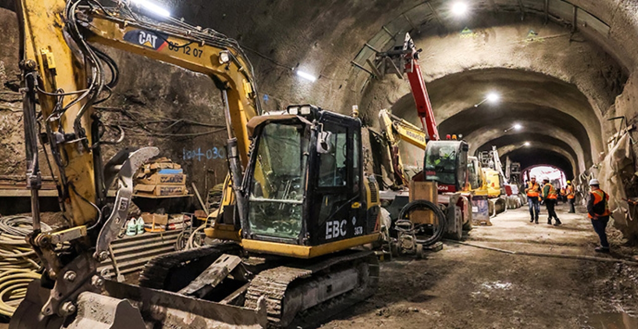 Mont-Royal tunnel, near McGill Station - August 2022