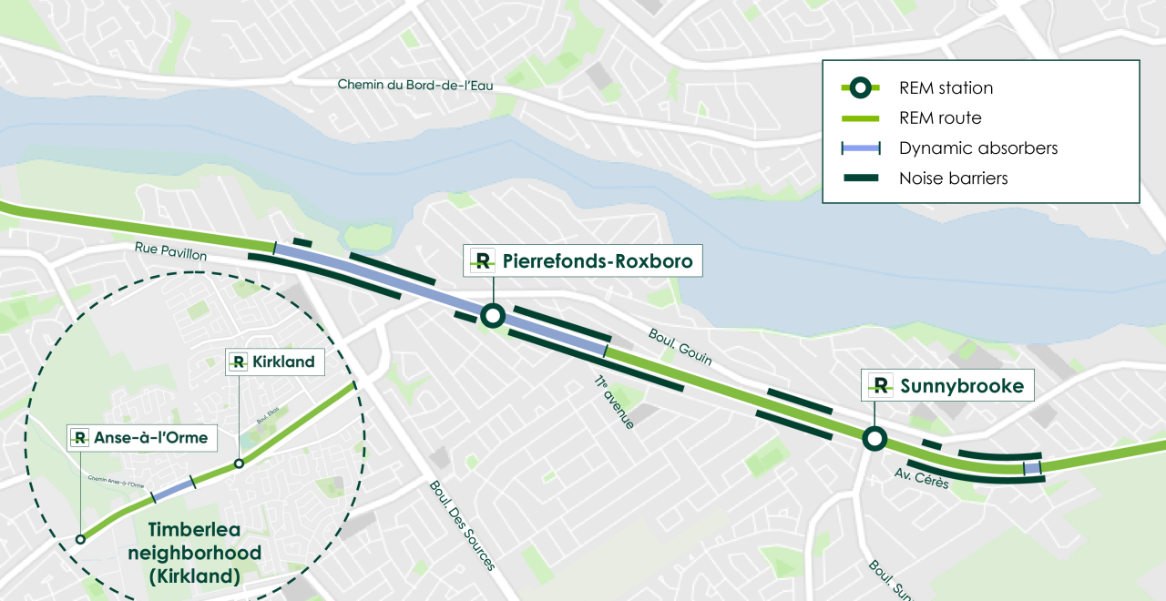 Location of all current and upcoming mitigation measures in these sectors:  