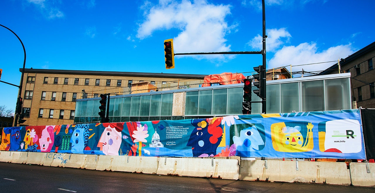 L’inclusivité et l’audace ont guidé l'artiste Maria Balestrini dans la création de cette murale, pour concevoir quelque chose de coloré et ludique. | © Myriam Baril-Tessier 