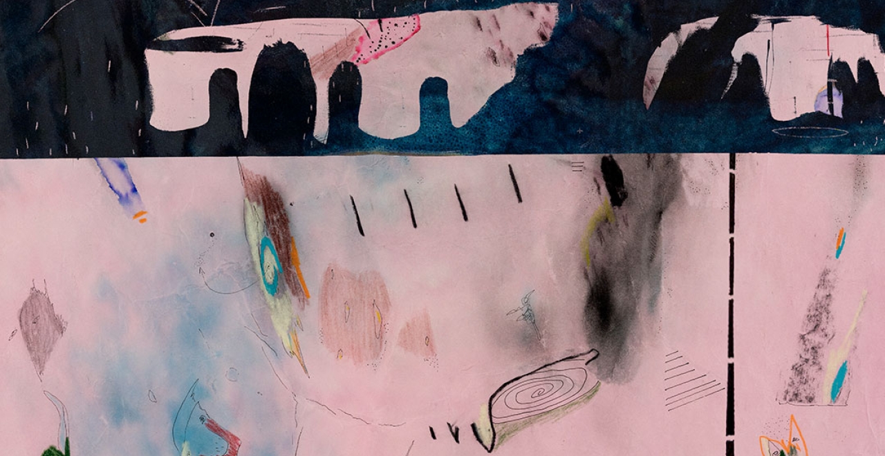 Le Mont habité, a series of five mosaics by Manuel Mathieu.