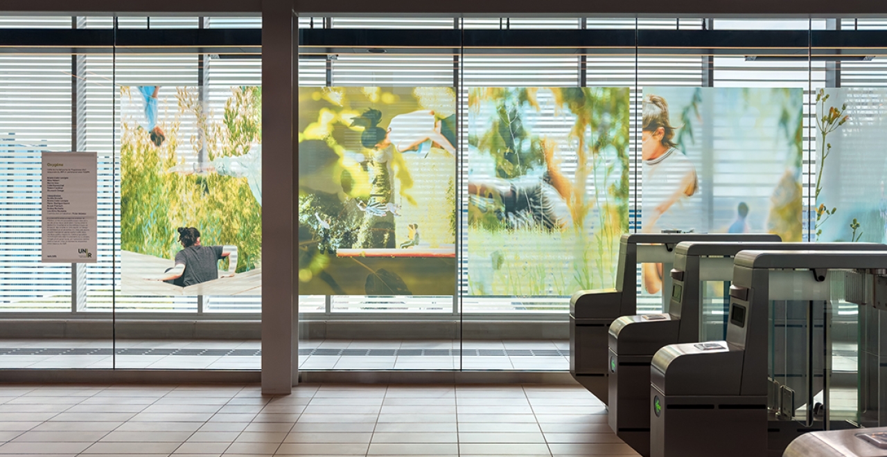 The work Oxygène between Du Quartier station and Brossard’s Grand Parc Urbain.