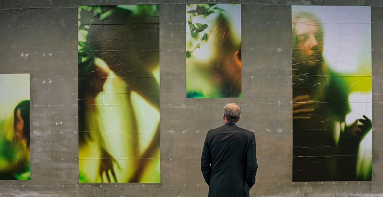 The work Éc(h)o : Passage du Vivant at Panama station.