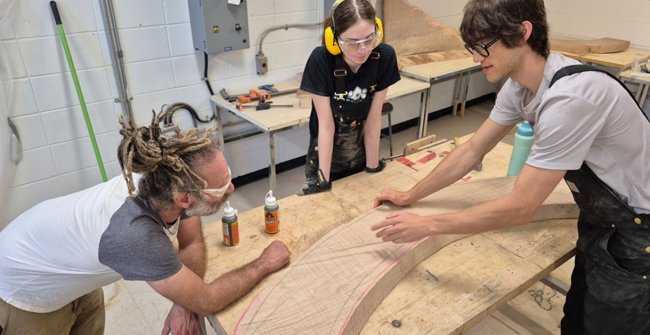 The artwork being created.